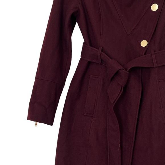 Guess Asymmetrical Wool Blend Coat Size Medium - Picture 7 of 12